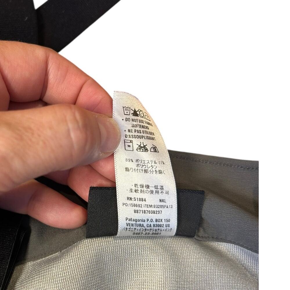PATAGONIA Drifter Grey Gray KnifeRidge Polartec Power Shield Ski Pants SMALL - Picture 11 of 13